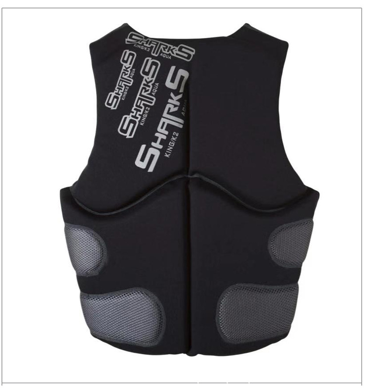 Adults large life jacket buoyancy surf impact vest Snorkeling life jacket: Life jacket for adults, professional boat use, thickened portable buoyancy vest, belt-type, sea snorkeling, large buoyancy vest