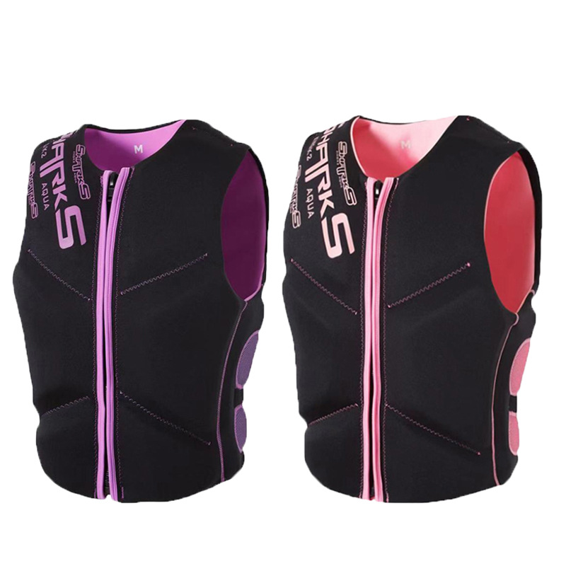 Adults large life jacket buoyancy surf impact vest Snorkeling life jacket: Life jacket for adults, professional boat use, thickened portable buoyancy vest, belt-type, sea snorkeling, large buoyancy vest