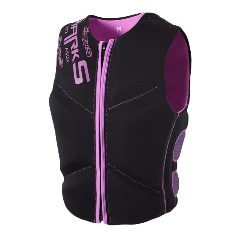 Adults large life jacket buoyancy surf impact vest Snorkeling life jacket: Life jacket for adults, professional boat use, thickened portable buoyancy vest, belt-type, sea snorkeling, large buoyancy vest