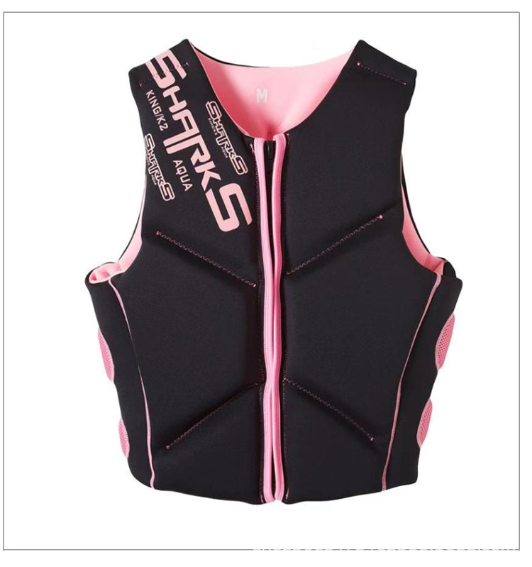 Adults large life jacket buoyancy surf impact vest Snorkeling life jacket: Life jacket for adults, professional boat use, thickened portable buoyancy vest, belt-type, sea snorkeling, large buoyancy vest