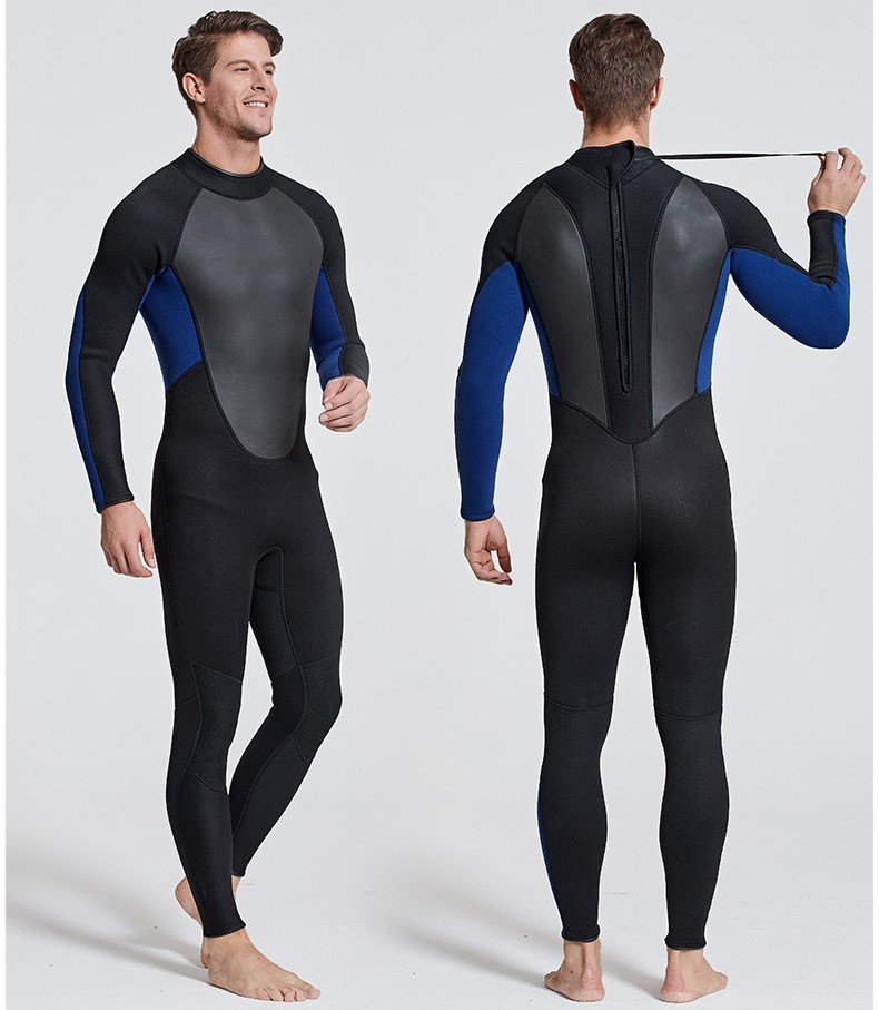 Diving Suit Neoprene Wetsuits Men Back Zipper Full Body Warm Diving Suit OEM Adult Windproof Surfing Swimming Suits 