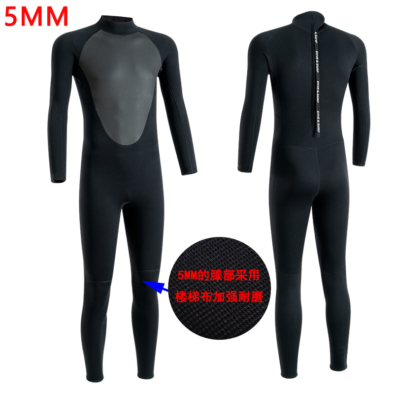 Diving suit men's cold proof 1.5mm/3/5MM wetsuit winter swimming one-piece snorkeling sunscreen surfing suit women's diving suit