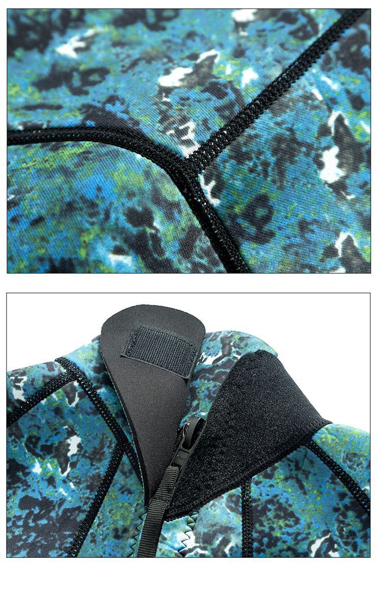 Spot diving suit men's warm and cold 3mm wet winter swimming one-piece snorkeling suit camouflage surfing suit diving suit women