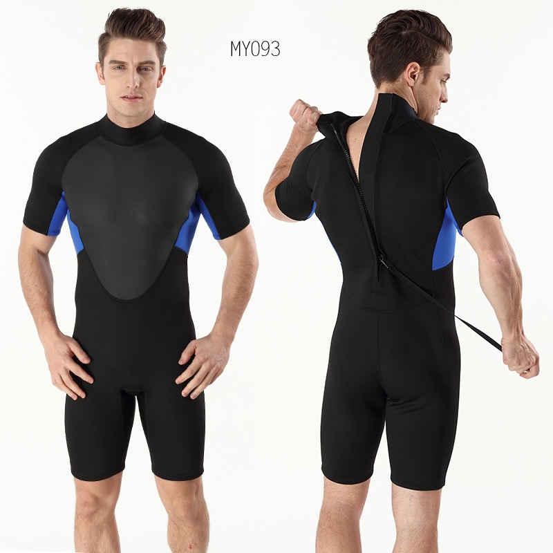 Custom Short sleeve shorts Wet Suit for Men free diving suit