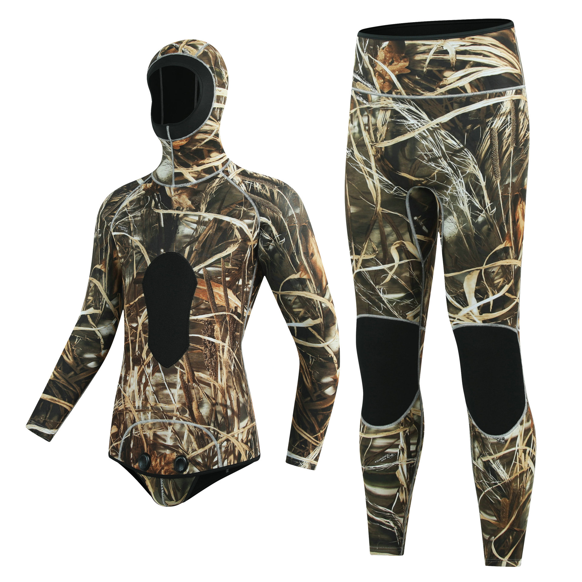 Diving Suit for Men 7mm Customized Logo High Quality Neoprene Surf Hooded Free Diving Suit Wholesale Printed Men's Wetsuits 