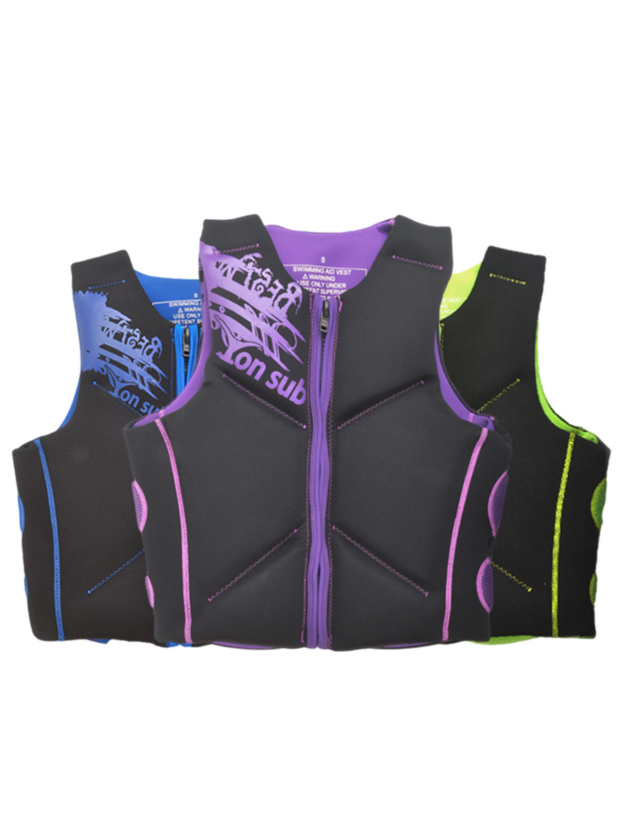 Adult thick life jacket water impact vest motorcycle buoyancy aid