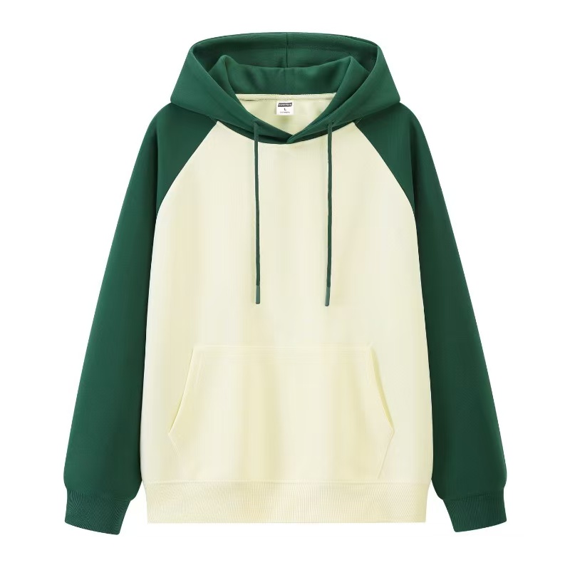 320g round neck long sleeve hooded pullover sweatshirt with custom logo printing Korean style jacket for men and women's annual meeting team uniform