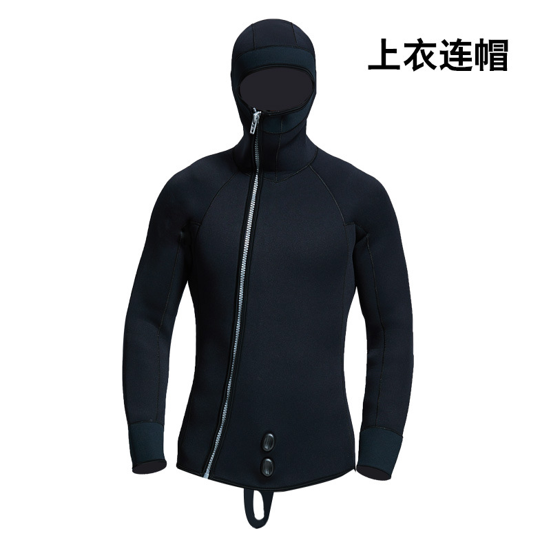 5-7mm Diving Suit Neoprene 2pieces Wetsuits Men front Zipper Full Body Warm scuba diving Suit