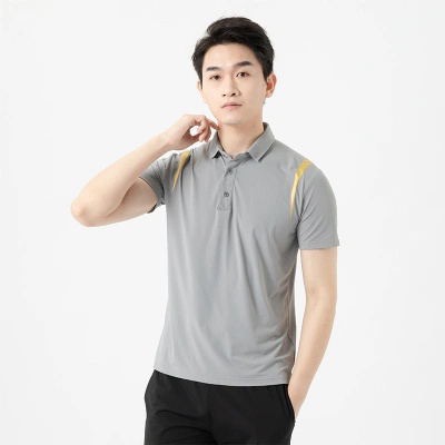 Summer Ice Sensation Antibacterial Sports Golf Ice Silk Collar Fitness Running Business Polo Shirt Customized Logo