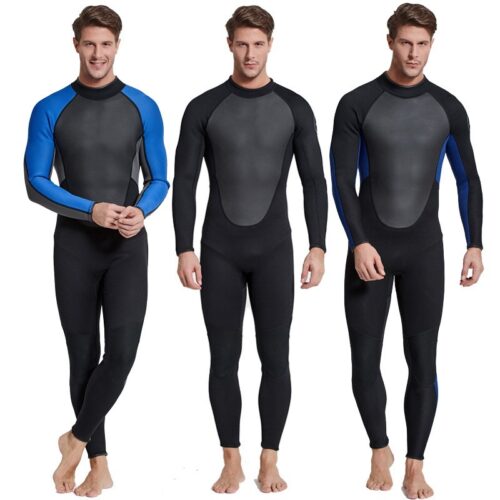Diving Suit Neoprene Wetsuits Men Back Zipper Full Body Warm Diving Suit OEM Adult Windproof Surfing Swimming Suits