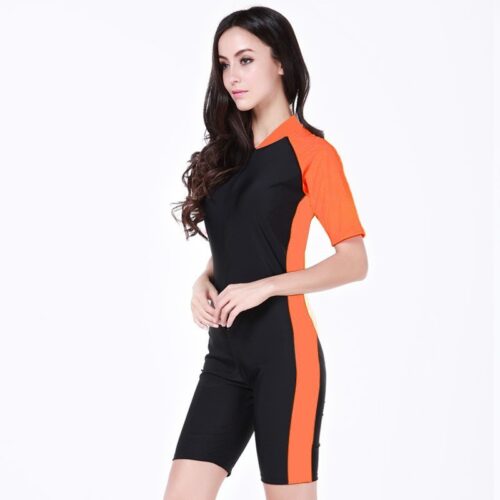 Fullsuit swimwear water sports wearing beach swimsuits
