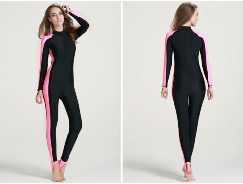 Long sleeve swimsuit one piece swimwear girl swimsuit