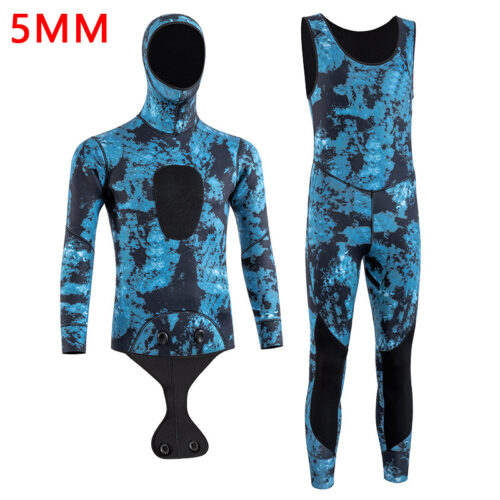 Man and women diving suit 3mm 5mm one-piece hunting suit with hoodies