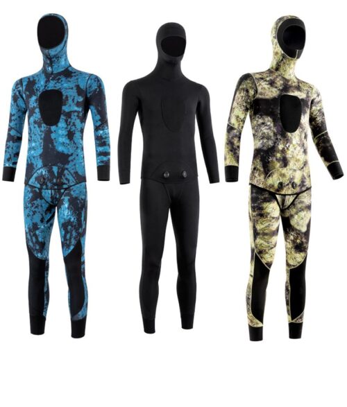 Man and women diving suit 3mm 5mm one-piece hunting suit with hoodies