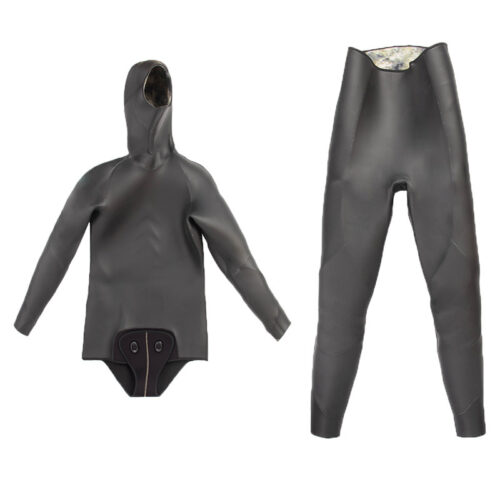 5MM Neoprene Wet Suit for Underwater Hunting Hooded 2-pieces Thicker Diving Suit Wetsuits Neoprene Laminated,neoprene for Men