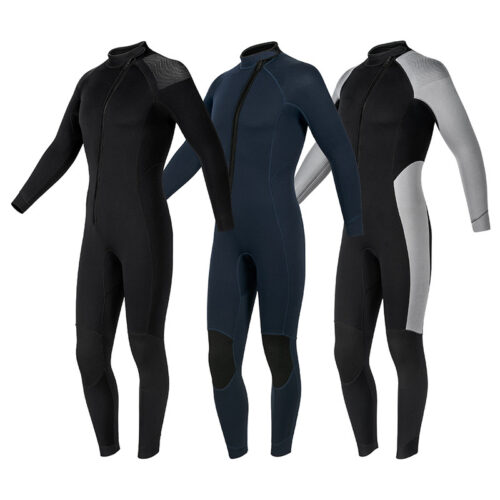 Custom Colorful 32mm 43mm Neoprene Suit Chest Zip Long Sleeve Waterproof Warm Fullbody Surfing Wetsuit