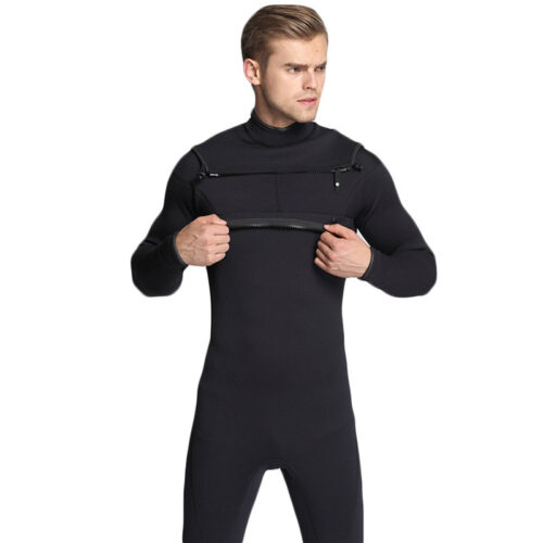 Customized Neoprene Surfing Wetsuits High Quality 23MM 34MM 45MM Waterproof Chest Zipper Limestone Surfing Suits