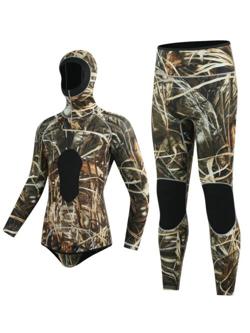 Diving Suit for Men 7mm Customized Logo High Quality Neoprene Surf Hooded Free Diving Suit Wholesale Printed Men's Wetsuits