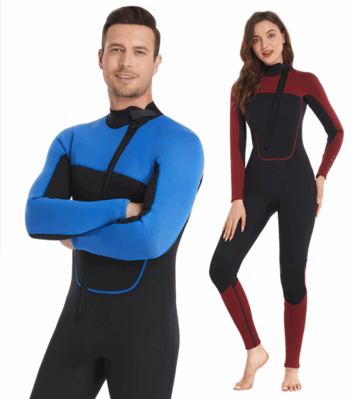 Sport Neoprene Fabric Long Sleeves Legs Full Wetsuits Smooth Neoprene Trajes De Surf Suit
