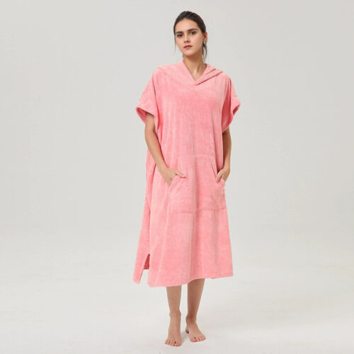Multifunctional absorbent bathrobe customized fitness running quick-drying robe surfing beach swimming cloak shawl