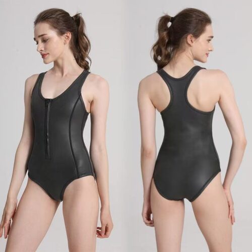 2MM women one-piece swimsuit smooth-skin wetsuit freediving wetsuit