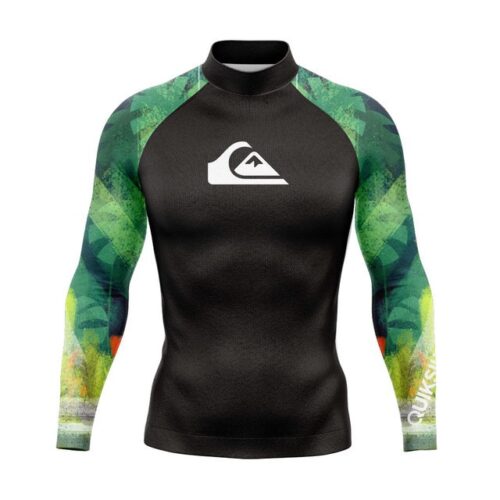 QUIKSILVER men's diving suit quick-drying jellyfish suit sunscreen surfing top long-sleeved swimsuit drifting surfing suit