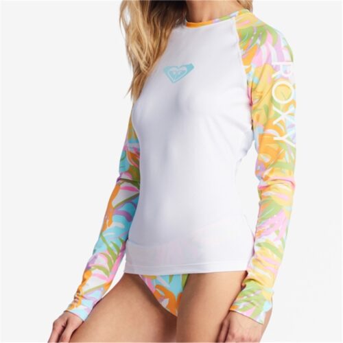 Women's beach sun protection swimsuit wetsuit long-sleeved top surfing UPF50 quick-drying sportswear