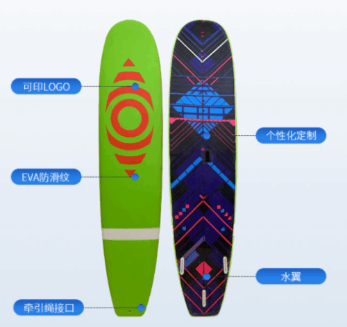 New outdoor sea surfboard EPS foam soft board beginner water sports supplies teaching surfboard