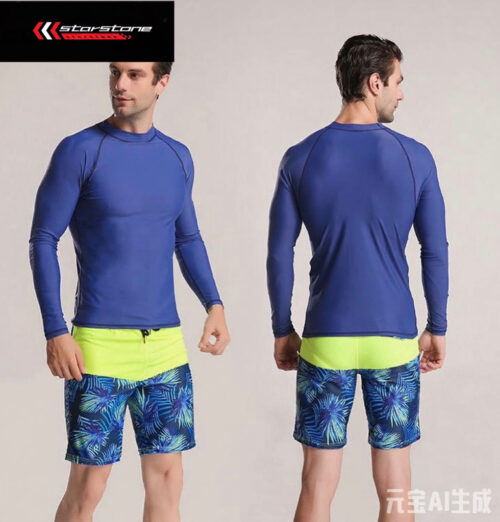 Men's diving suit long sleeve rashguard