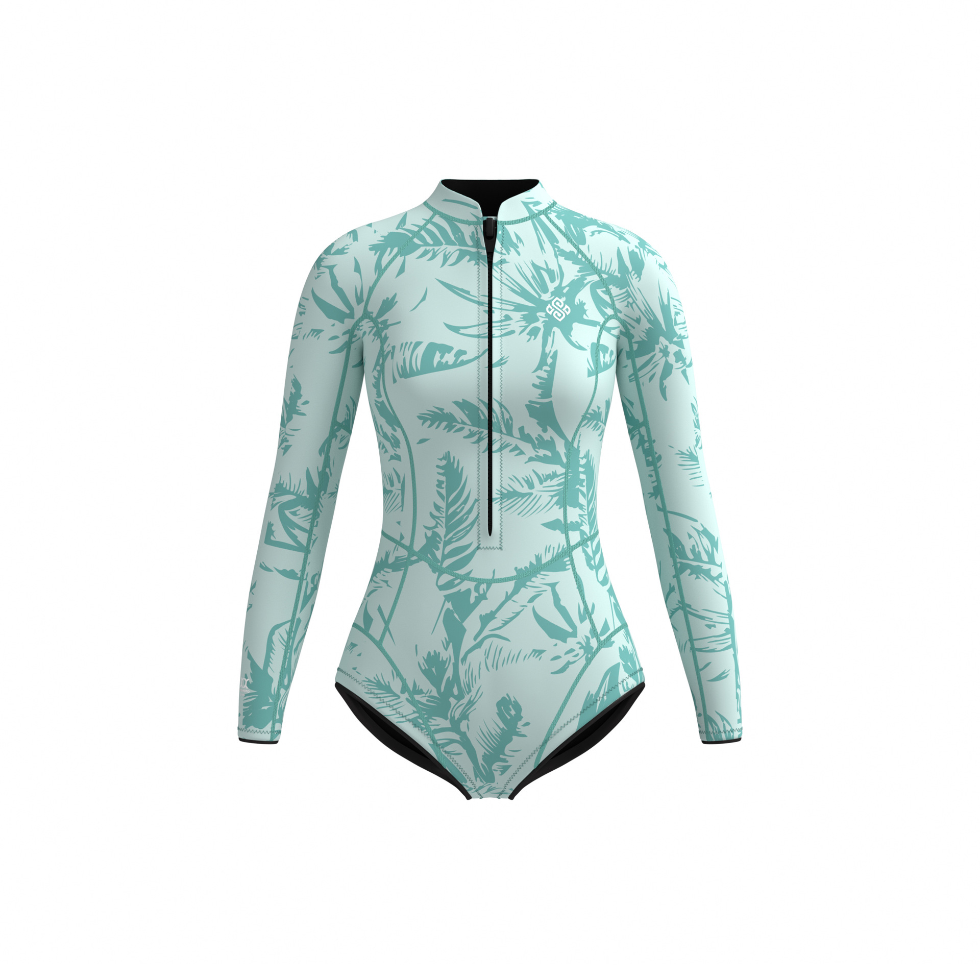 Women's 2mm Front Zip Long Sleeve Bikini Springsuit