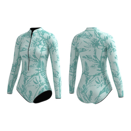 Women's 2mm Front Zip Long Sleeve Bikini Springsuit