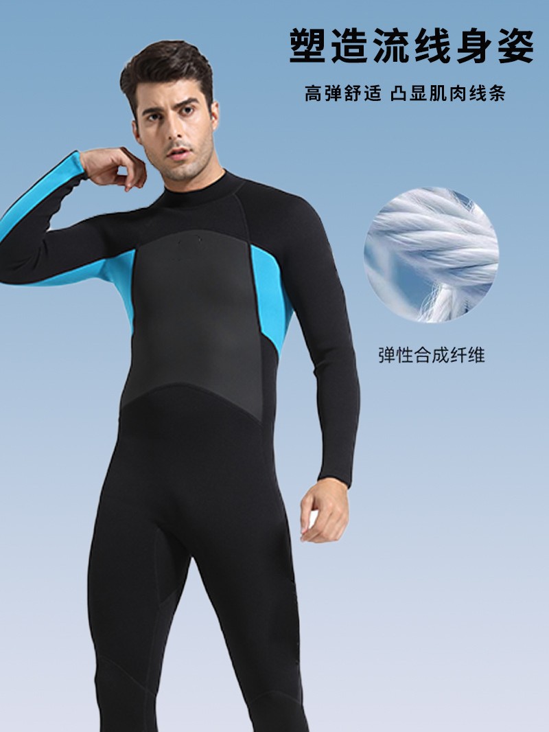 3MM men's surfing suit jellyfish suit deep diving and snorkeling jumpsuit 