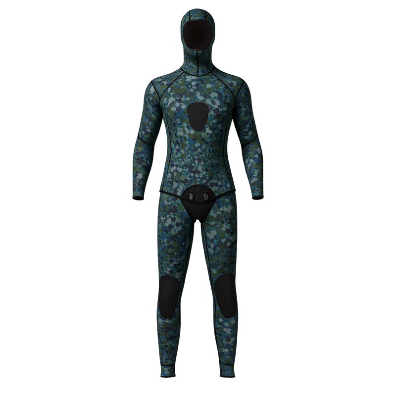Custom Camo 2PCS 5mm Neoprene Wetsuit for Diving Scuba Diving Suit