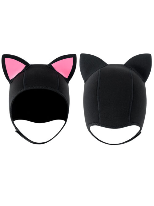 Custom Cat-shaped headgear surfing cap diving hood