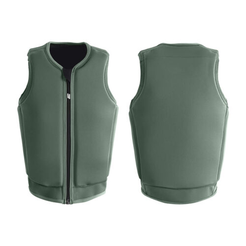 Custom Comp Wake Vest in Denim large buoyancy life jackets for collision prevention