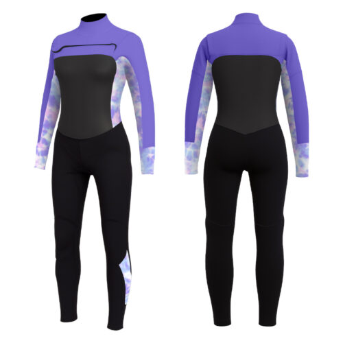 Custom outdoor long-sleeved women's one-piece wetsuit for snorkeling