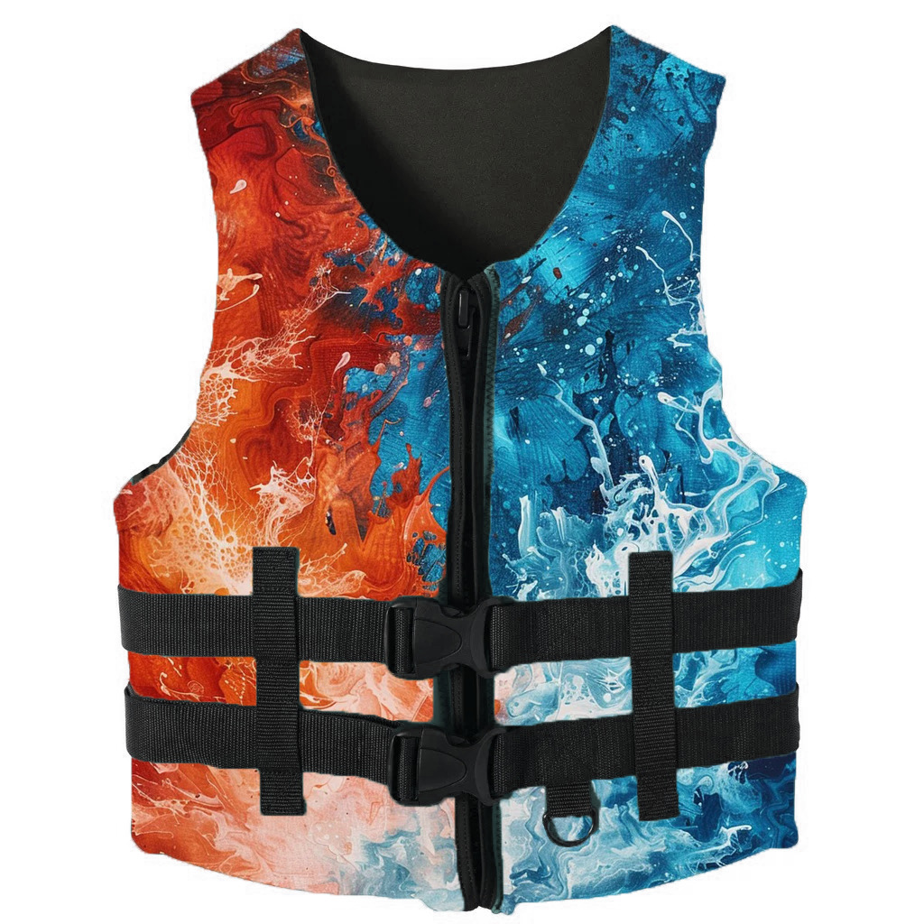 Large buoyancy life jacket adult marine breathable vest professional thick and lightweight dr (3)