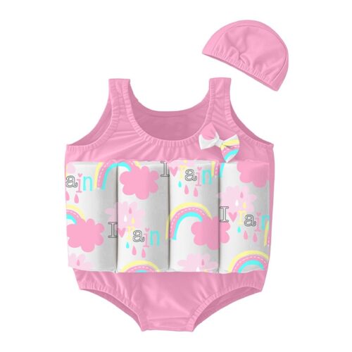 Custom Child Rapid-Dry Life Jacket Baby One-piece Swimsuit