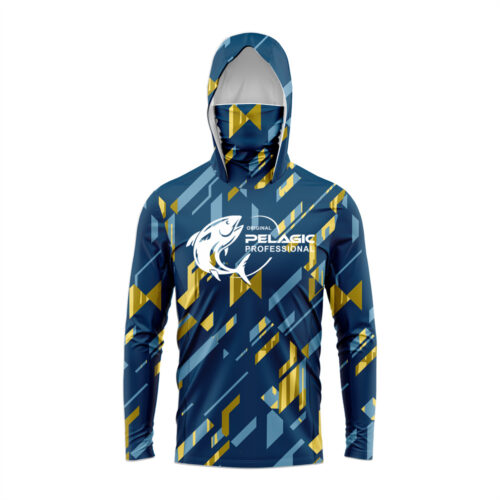 Custom Lure Fishing Shirt Fishing Tee With Mask UPF50+