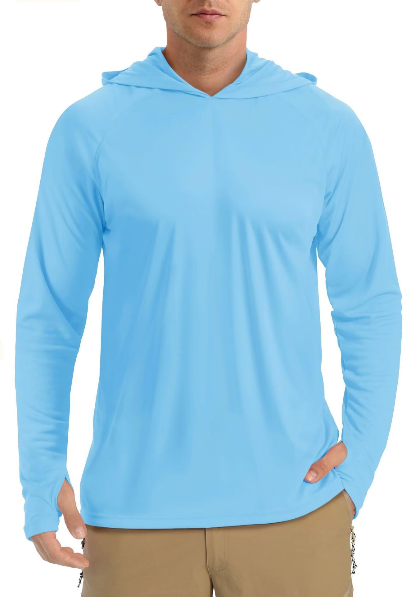 Men's UA Fish Elite Hoodie With Thumb Hooded Sun Shirt 