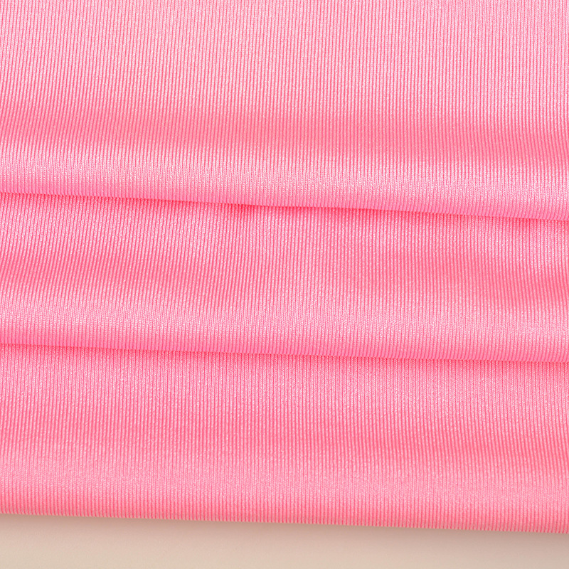 Spot wholesale polyester lycra fabric for swimwear, close-fitting bikinis, toy boxes, bags, and footwear materials Polyester-spandex fabric 