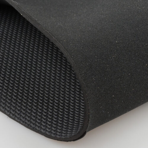 T-patterned textured neoprene surface, suitable for pet mats, sports back supports, non-slip and wear-resistant SBR embossed material.