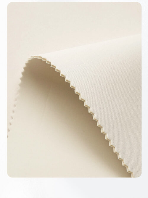 White Lycra fabric bonded with SBR diving material soft and waterproof makeup bag fabric