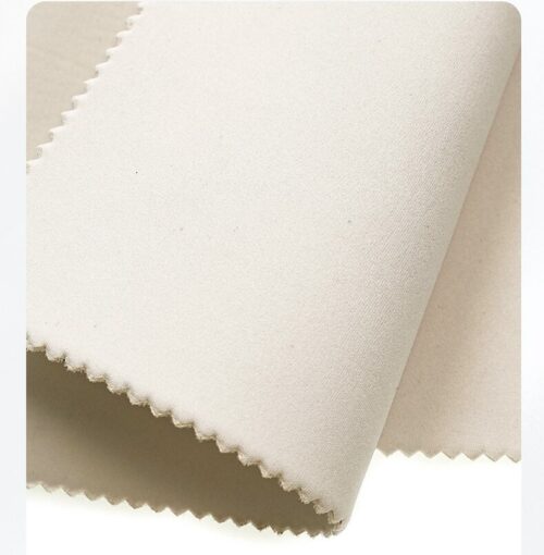 White Lycra fabric bonded with SBR diving material soft and waterproof makeup bag fabric