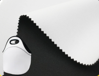 White neoperene diving material, printable composite fabric for waterproof and thermal insulated cosmetic bags and lunch bags